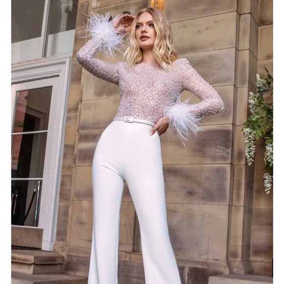 Pants - Non-designer version of Nadine Merabi Amelia jumpsuit